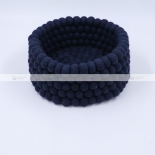 Blue Felt Basket