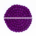 Purple Felt Coaster