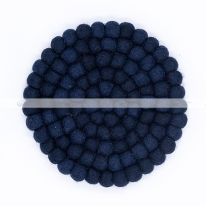 Darkest Blue Felt Coaster