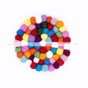 Multicolor Felt Coaster