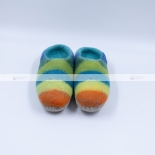 Soft Rainbow Felt Slippers