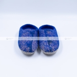 Blue Marble Texture Felt slippers