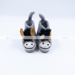 Grey Donkey Felt Baby Shoes