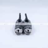 Grey Mouse Felt Baby Shoes