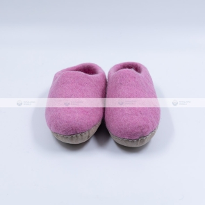 Pink Felt Slippers