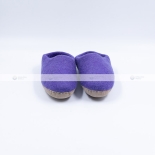 Purple Felt Slippers