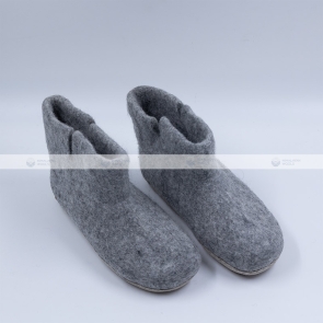 Boulder Grey Felt Ankle Boots