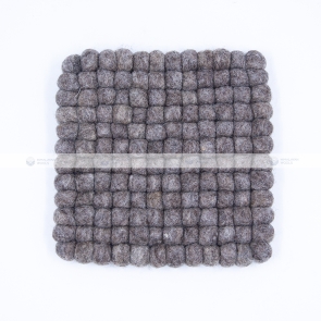 Gray Block Felt Coaster