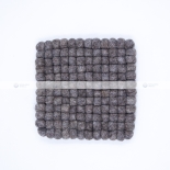 Gray Block Felt Coaster